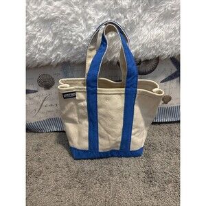 lands end mini tote Blue handles